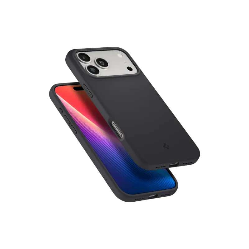 Apple iPhone 17 Pro Case Spigen Silicone Fit MagFit (ACS10335), Black