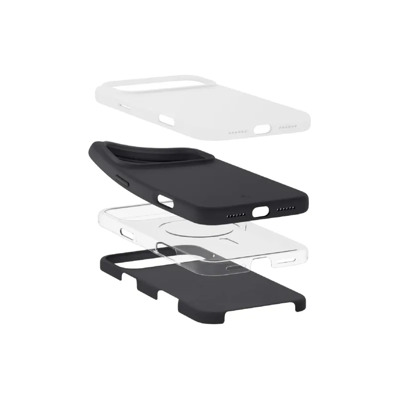 Apple iPhone 17 Pro Max tok Spigen Silicone Fit MagFit, Black (ACS10270)