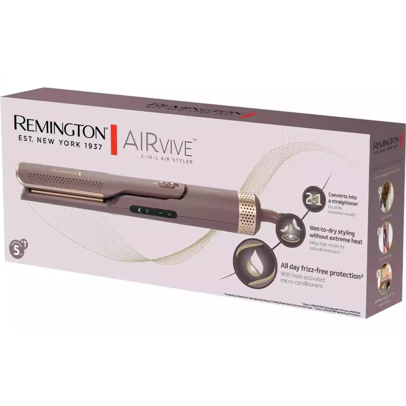 Hair styler Remington AIRvive (AS8930), 135 W, Pink/Gold