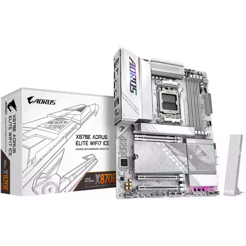 اللوحة الأم Gigabyte Elite X870E-A, Ice (X870E A ELITE WF7 ICE)