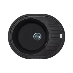 Кухонна мийка Adamant Ovum (000008377), врізна, Black Кухонна мийка Adamant Ovum (000008377), врізна, Black