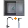 حوض المطبخ + صنبور + موزع Adamant Minimal, Grey (1824296902304)