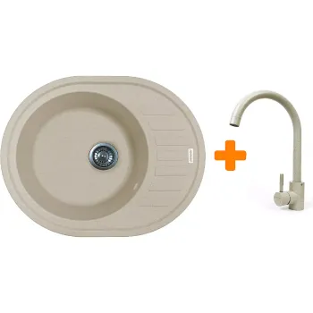 Fregadero de cocina + mezclador Adamant Ovum Avena (1824296910406)