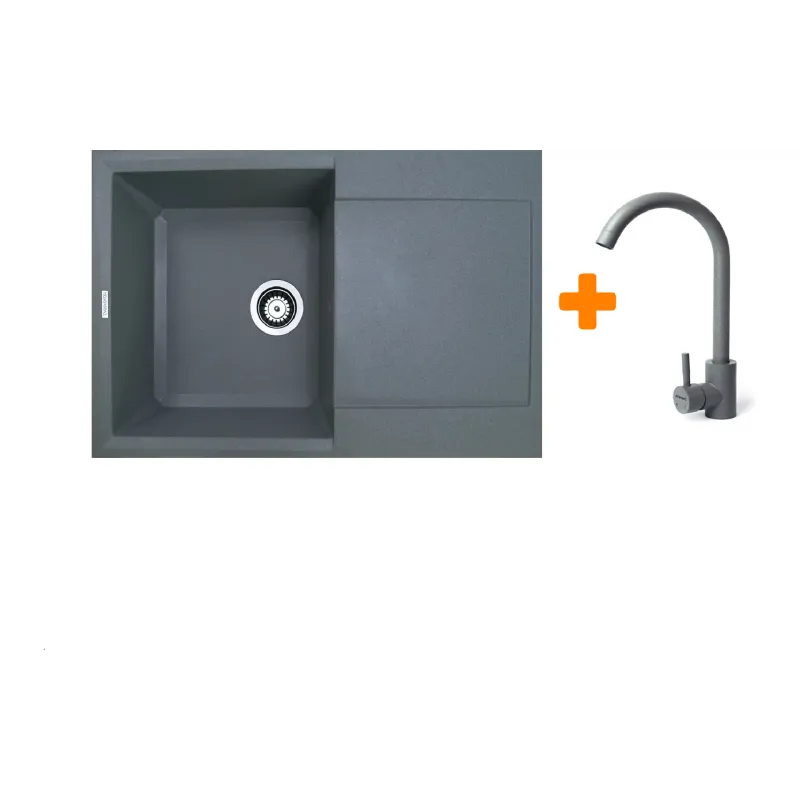 Kuhinjsko korito + mešalnik Adamant Horizon, Grey (1824296911504)