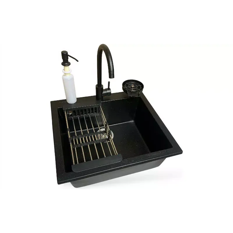حوض المطبخ + الخلاط Adamant Univer, Black (4824296106603)