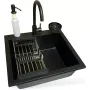 Küchenspüle + Mischbatterie Adamant Univer, Black (4824296106603)