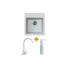 Küchenspüle + Wasserhahn + Spender Adamant Brick, Old Stone (4824296209710)