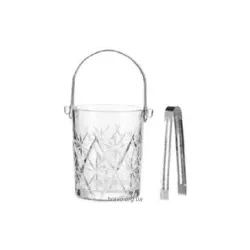 Відро для льоду зі щипцями Ardesto Alba (AR5044), 980 мл, скло, Transparent Відро для льоду зі щипцями Ardesto Alba (AR5044), 980 мл, скло, Transparent