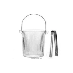 Відро для льоду зі щипцями Ardesto Iceberg (AR5045), 980 мл, скло, Transparent Відро для льоду зі щипцями Ardesto Iceberg (AR5045), 980 мл, скло, Transparent