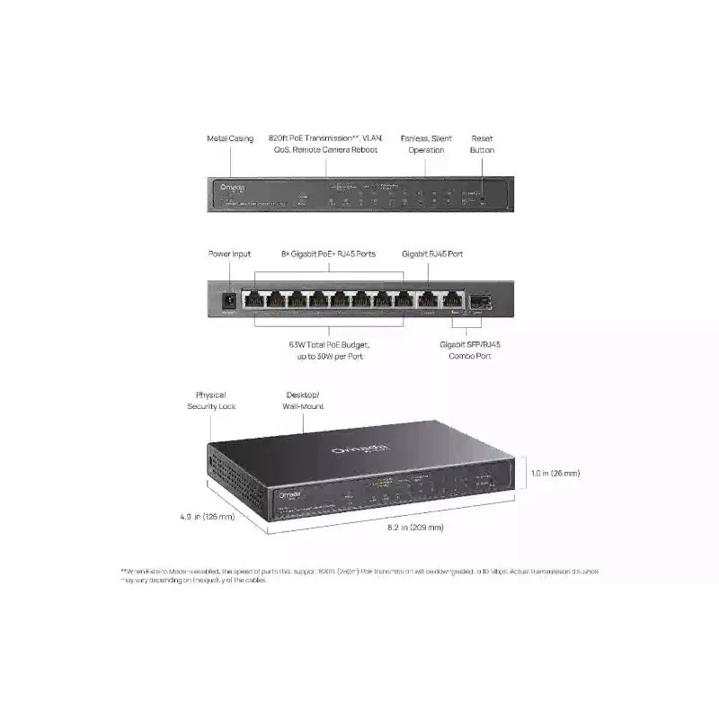 Комутатор TP-Link (ES210GP)