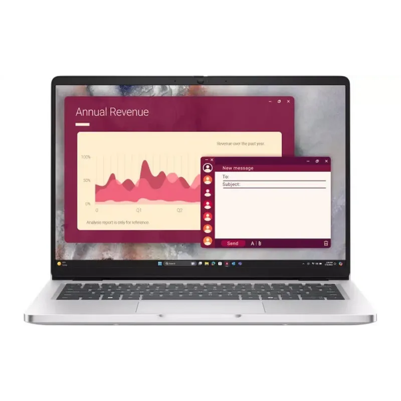 Laptop Dell Pro 14 14" FHD+ 16Gb/512Gb/U5-235U/UMA/W11Pro Silver (BTO106PC14250UA_W11P)