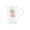 Xícara com colher Ardesto Love, White (AR3042BS)