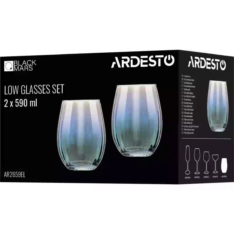 O copo está baixo Ardesto Black Mars Zenith, Transparent (AR2659EL)