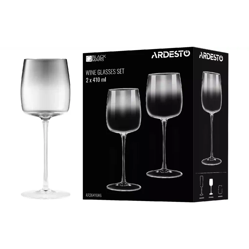 Weinglas Ardesto Black Mars Mira, Grey (AR2641GRG)