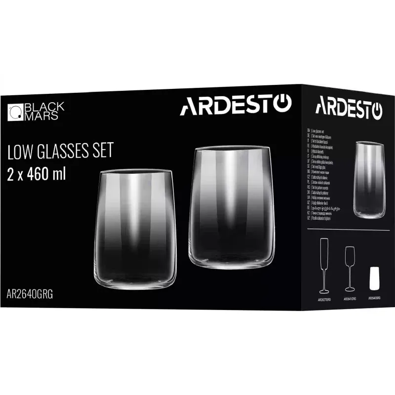 El cristal está bajo Ardesto Black Mars Mira, Grey (AR2640GRG)