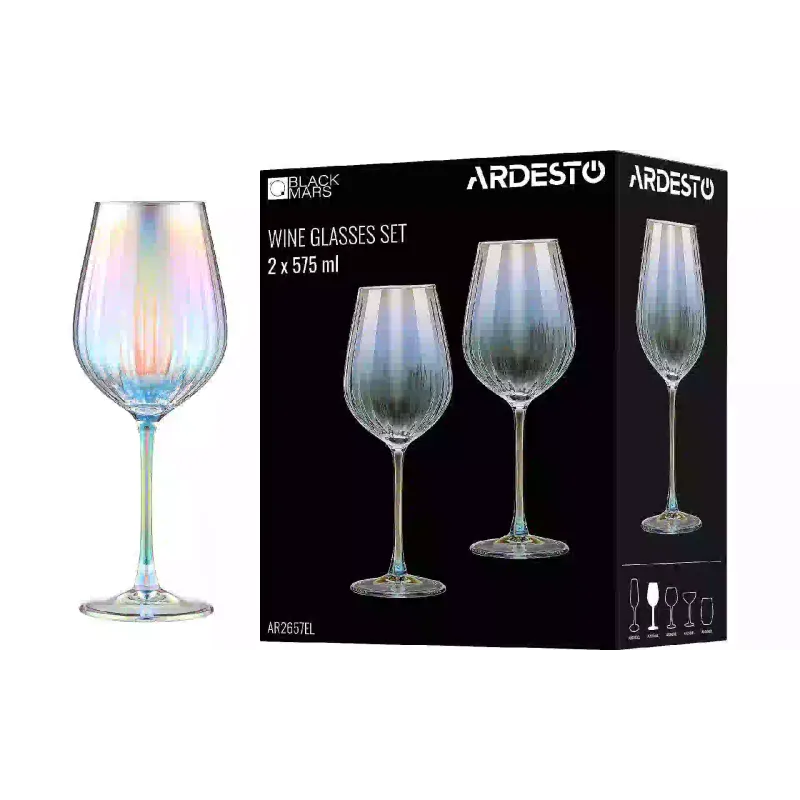 Κρασοπότηρο Ardesto Black Mars Zenith, Transparent (AR2657EL)