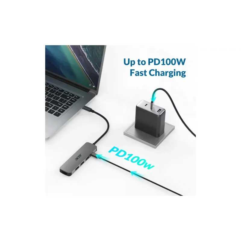 Хаб Acer (HP.DSCAB.021), Grey