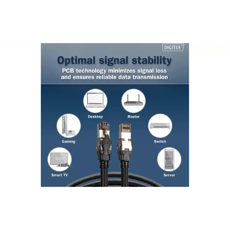 Cable de conexión Digitus, Black (DK-1843-005)