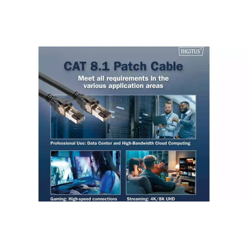 Патч-корд Digitus  Black (DK-1843-030)