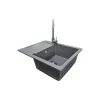 حوض المطبخ + صنبور + موزع Adamant Minimal, Grey (1824296902304)