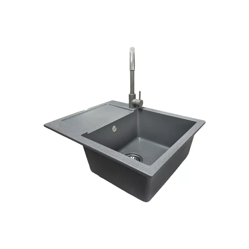 Konyhai mosogató + csaptelep Adamant Minimal, Grey (1824296912304)