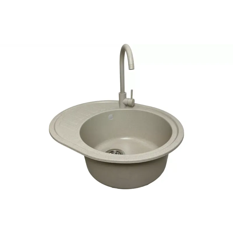 Кухонна мийка + змішувач + дозатор Adamant Ovum Avena (1824296900406), врізна