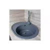 حوض المطبخ + صنبور + موزع Adamant Ovum, Grey (1824296900404)