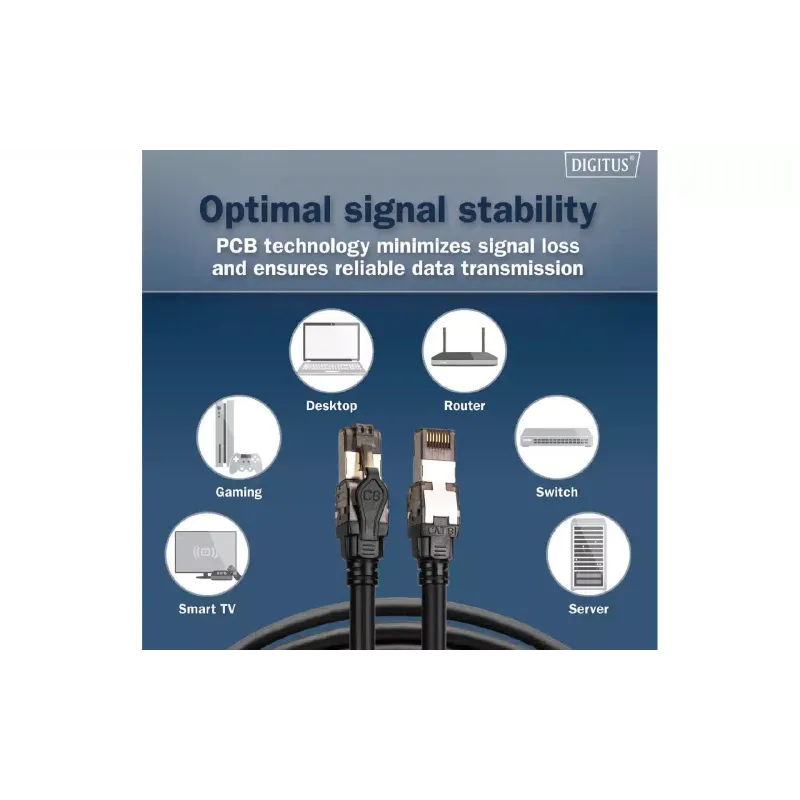 Патч-корд Digitus  Black (DK-1843-050)