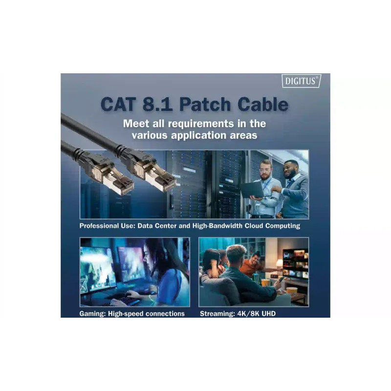 Патч-корд Digitus  Black (DK-1843-050)