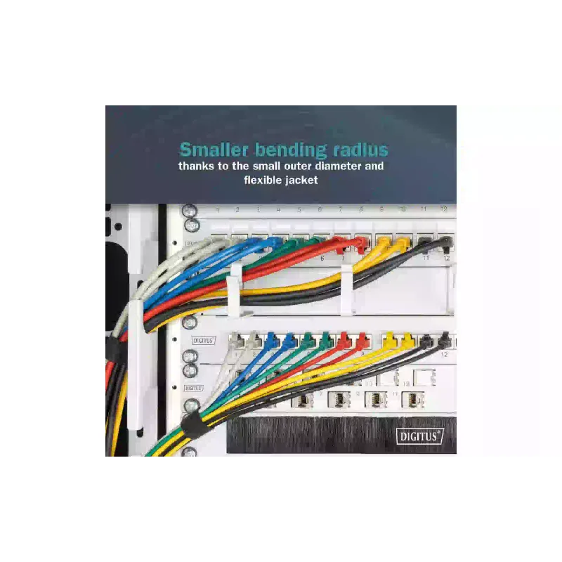 Cabo de remendo Digitus, Yellow (DK-1632-A-003S-Y)