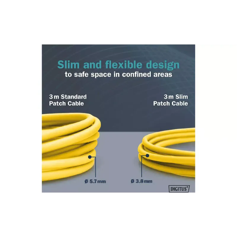 Cable de conexión Digitus, Yellow (DK-1632-A-020S-Y)