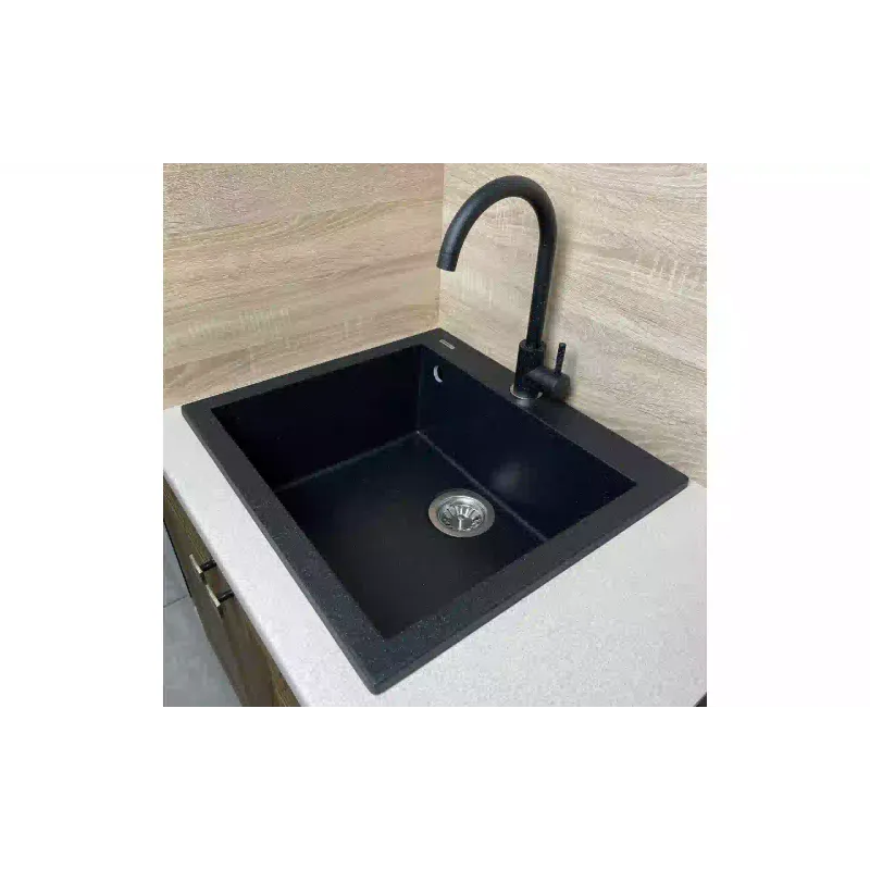 Кухненска мивка + смесител Adamant Univer, Black (4824296912103)