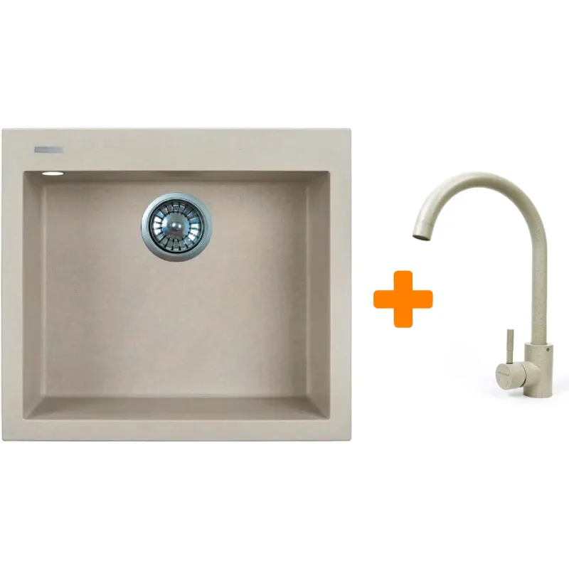 Кухонна мийка + змішувач Adamant Univer Avena (4824296912106), врізна