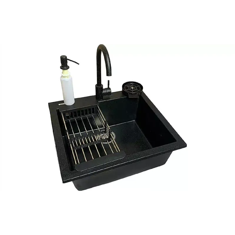 حوض المطبخ + الخلاط Adamant Univer, Black (4824296106603)