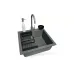Кухонна мийка + змішувач Adamant Univer (4824296106604), врізна, Grey