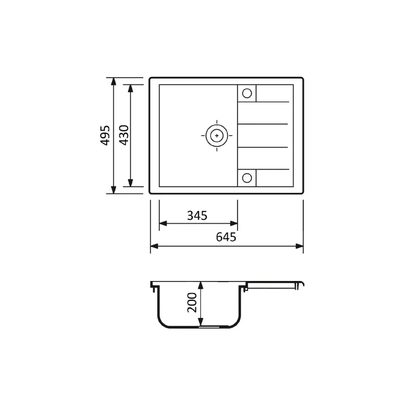 Mosogató Adamant Anila, Grey (182496100304)