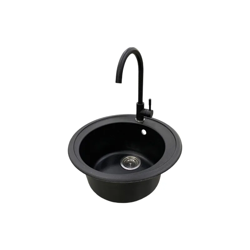 Konyhai mosogató + csaptelep Adamant Sun, Black (4824296910103)