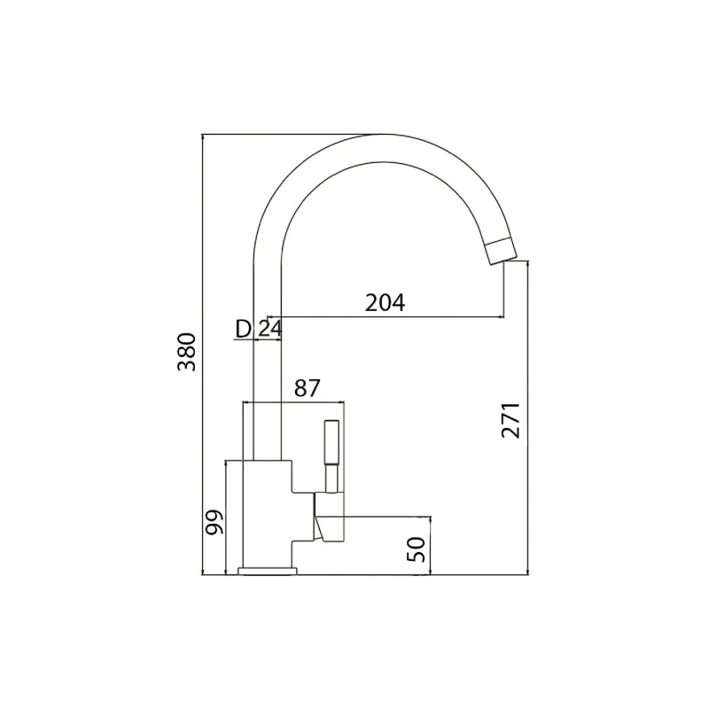 Konyhai mosogató + csaptelep Adamant Sun, Black (4824296910103)