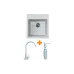 Fregadero de cocina + grifo + dispensador Adamant Brick, Old Stone (4824296209710)