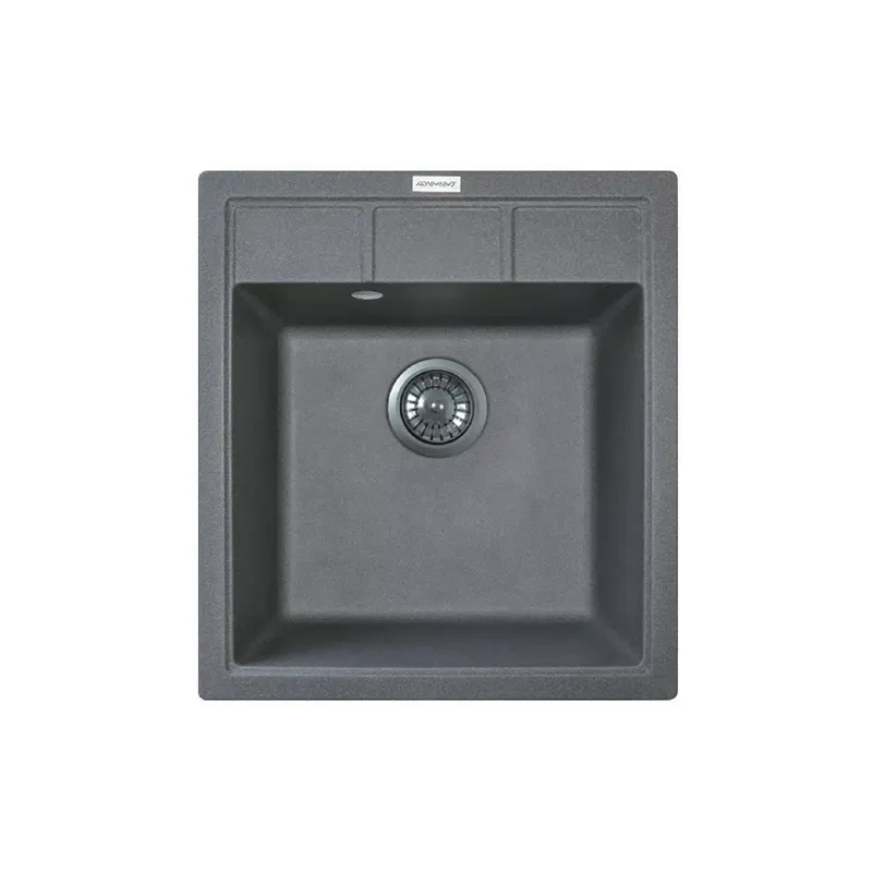 Кухненска мивка + смесител Adamant Brick, Grey (4824296209204)