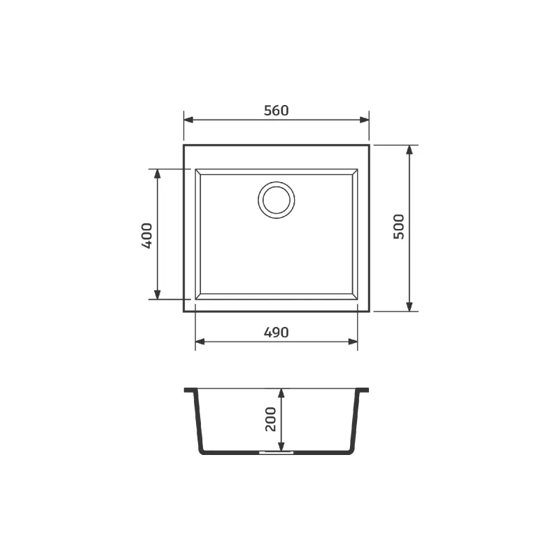 Kuhinjsko korito Adamant Univer, Grey (4824296102104)