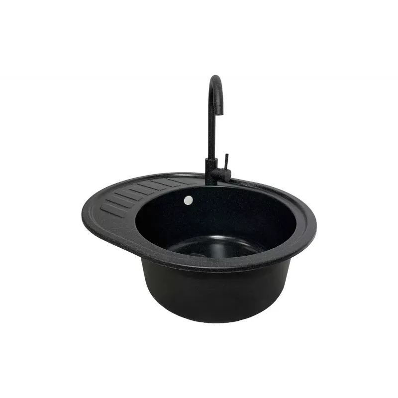 حوض المطبخ Adamant Ovum, Black (1824296100403)