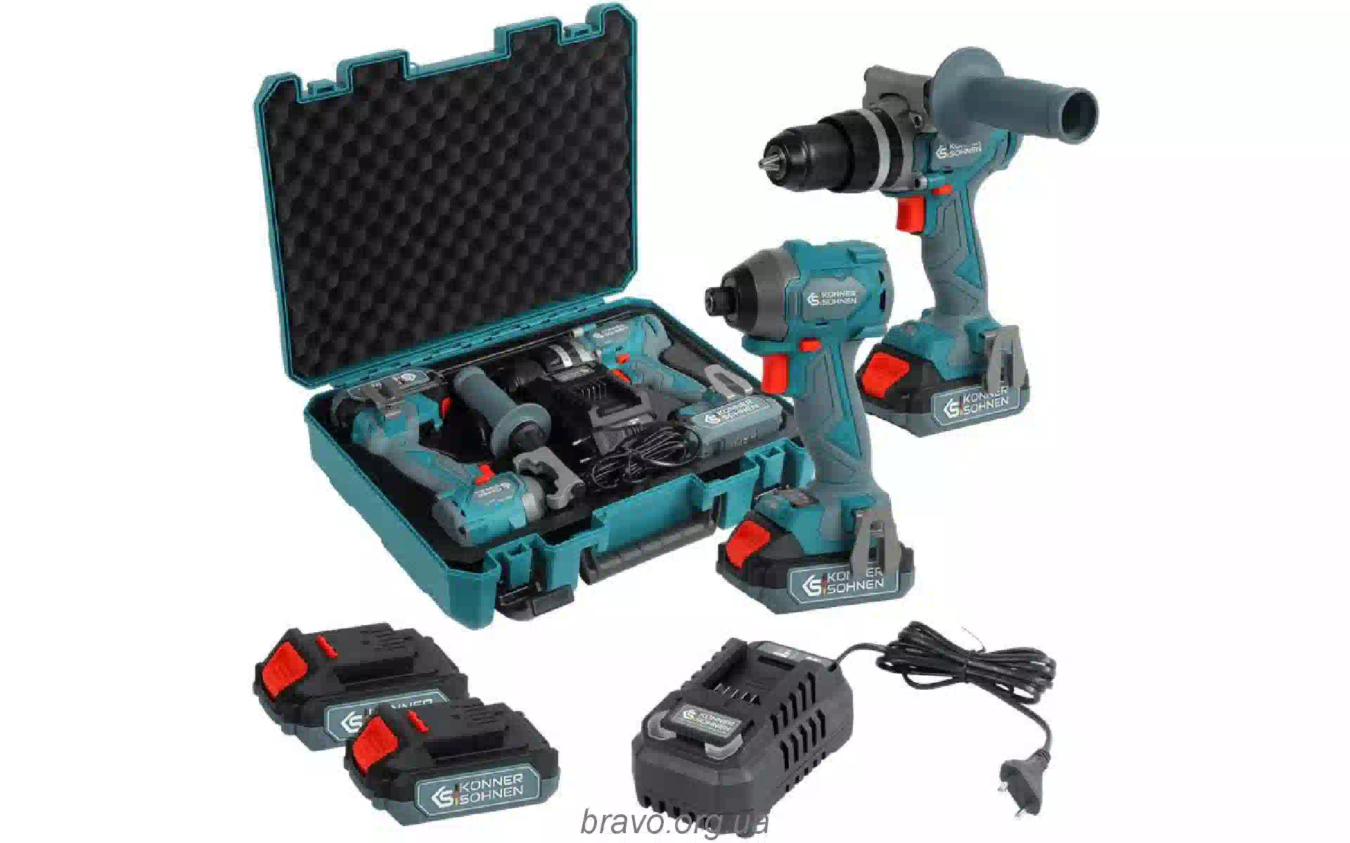 Akku-Werkzeugsatz Konner&Sohnen (KSIDISD20VSET2) Akku-Werkzeugsatz Konner&Sohnen (KSIDISD20VSET2)