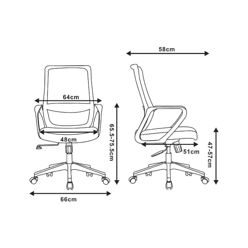كرسي بذراعين 2E OC140, Black (2E-OC140-BLACK)