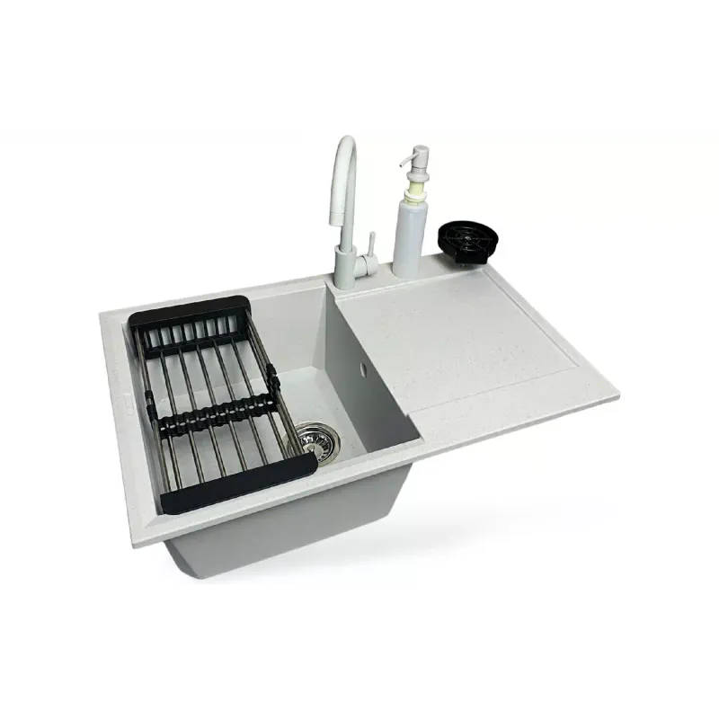 Νιπτήρας κουζίνας + μίξερ Adamant Horizon, Old Stone (4824296106310)