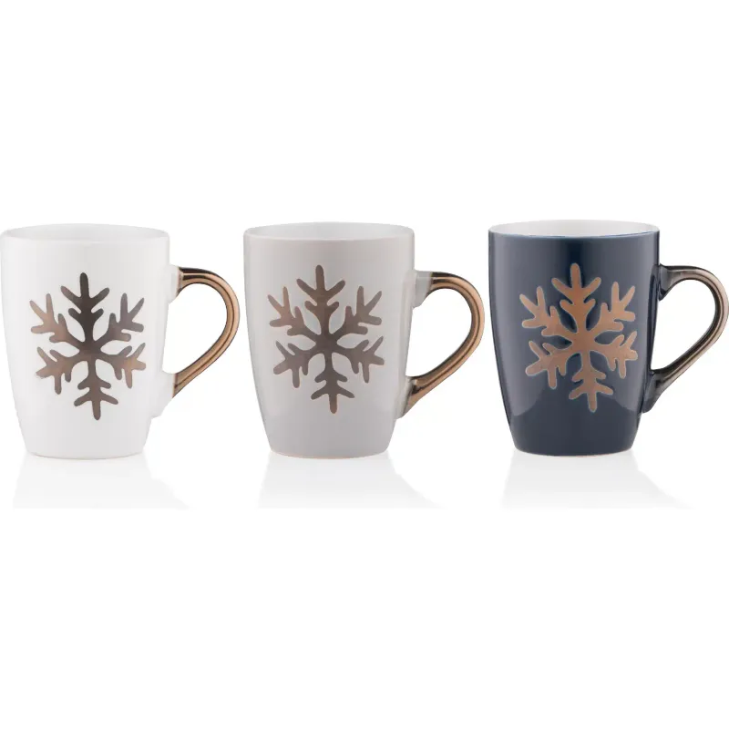 Xícara Ardesto Christmas Snowflake (AR3059AS)