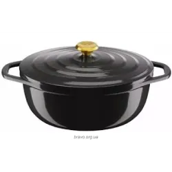Saucepan with lid Tefal Air (E2558904), 5.7 l, Black