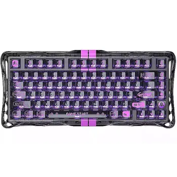 Μηχανικό πληκτρολόγιο GravaStar Mercury K1 Lite, Transparent Black (GSV75LITE_XTAL_BLK)