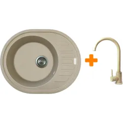 Кухонная мойка + смеситель + дозатор Adamant Minimal (1824296902313)