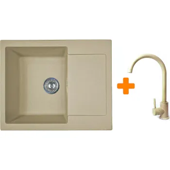 Fregadero de cocina + mezclador Adamant Minimal, Sahara (1824296912302)